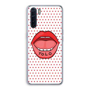 CaseCompany Yolo Denise: Oppo A91 Transparant Hoesje
