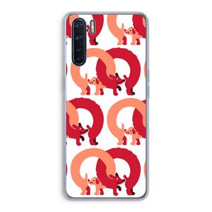 CaseCompany Dogs: Oppo A91 Transparant Hoesje