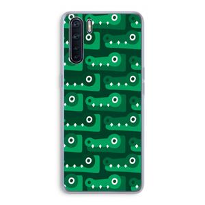 CaseCompany Crocs: Oppo A91 Transparant Hoesje