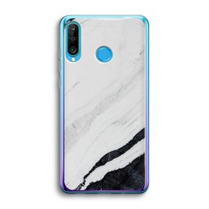 CaseCompany Elegante marmer: Huawei P30 Lite Transparant Hoesje