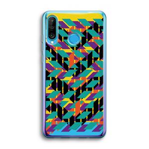 CaseCompany Skew Bee 1: Huawei P30 Lite Transparant Hoesje