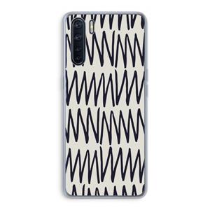 CaseCompany Marrakech Zigzag: Oppo A91 Transparant Hoesje