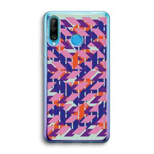 CaseCompany Skew Blush 3: Huawei P30 Lite Transparant Hoesje