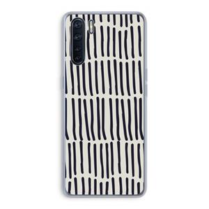 CaseCompany Moroccan stripes: Oppo A91 Transparant Hoesje