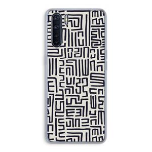 CaseCompany Moroccan Print: Oppo A91 Transparant Hoesje