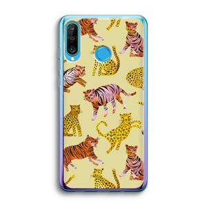 CaseCompany Cute Tigers and Leopards: Huawei P30 Lite Transparant Hoesje