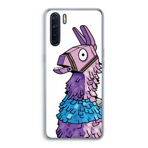CaseCompany Lama: Oppo A91 Transparant Hoesje