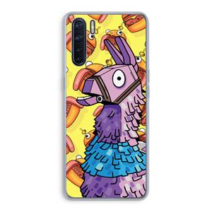 CaseCompany Loot Burger: Oppo A91 Transparant Hoesje