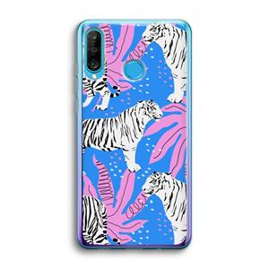 CaseCompany Tijger: Huawei P30 Lite Transparant Hoesje