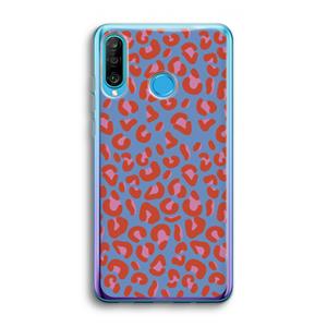 CaseCompany Leopard blue: Huawei P30 Lite Transparant Hoesje