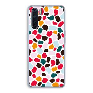 CaseCompany Colored Giraffe: Oppo A91 Transparant Hoesje