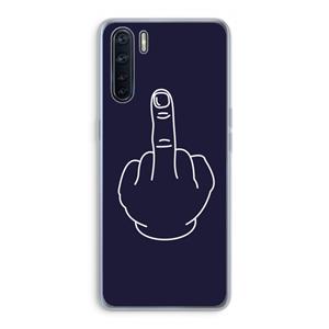 CaseCompany F**k U: Oppo A91 Transparant Hoesje