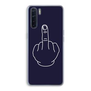 CaseCompany F**k U: Oppo A91 Transparant Hoesje