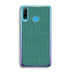 CaseCompany Swirls: Huawei P30 Lite Transparant Hoesje