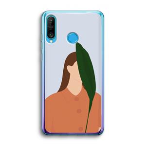 CaseCompany Leaf: Huawei P30 Lite Transparant Hoesje