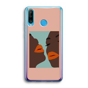 CaseCompany Orange lips: Huawei P30 Lite Transparant Hoesje