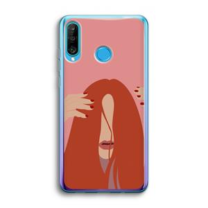 CaseCompany Woke up like this: Huawei P30 Lite Transparant Hoesje