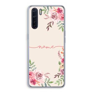 CaseCompany Rozen: Oppo A91 Transparant Hoesje