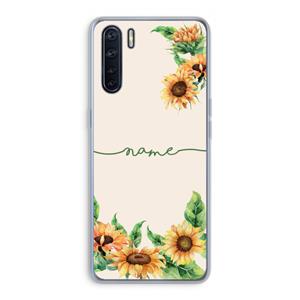 CaseCompany Zonnebloemen: Oppo A91 Transparant Hoesje