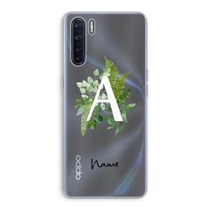 CaseCompany Green Brush: Oppo A91 Transparant Hoesje