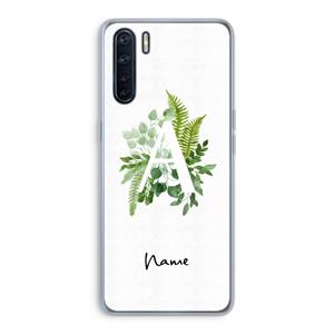 CaseCompany Green Brush: Oppo A91 Transparant Hoesje