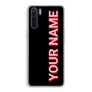 CaseCompany Namecase: Oppo A91 Transparant Hoesje