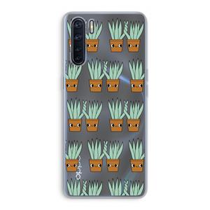 CaseCompany Sansevieria: Oppo A91 Transparant Hoesje