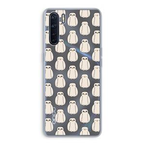 CaseCompany Uilen: Oppo A91 Transparant Hoesje
