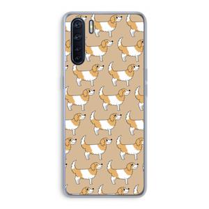 CaseCompany Doggy: Oppo A91 Transparant Hoesje