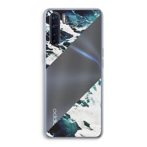 CaseCompany Golven: Oppo A91 Transparant Hoesje