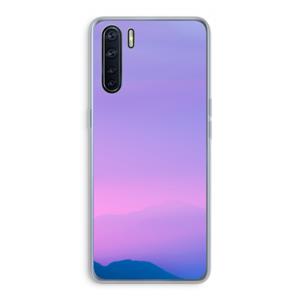 CaseCompany Sunset pastel: Oppo A91 Transparant Hoesje
