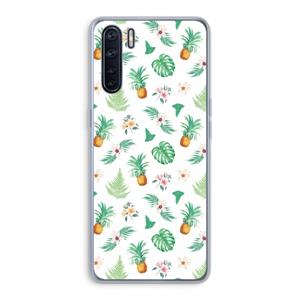 CaseCompany Ananas bladeren: Oppo A91 Transparant Hoesje
