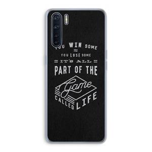 CaseCompany Life: Oppo A91 Transparant Hoesje