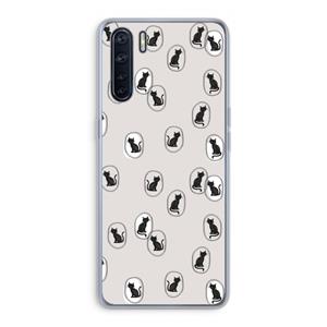 CaseCompany Miauw: Oppo A91 Transparant Hoesje