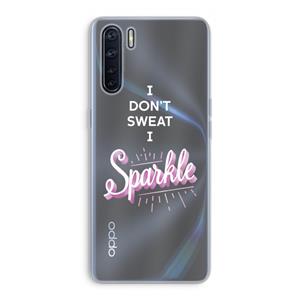 CaseCompany Sparkle quote: Oppo A91 Transparant Hoesje