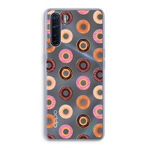 CaseCompany Donuts: Oppo A91 Transparant Hoesje