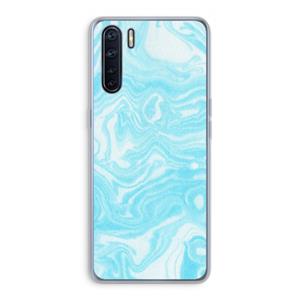 CaseCompany Waterverf blauw: Oppo A91 Transparant Hoesje