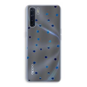 CaseCompany Blauwe stippen: Oppo A91 Transparant Hoesje