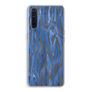 CaseCompany Blauwe nerven: Oppo A91 Transparant Hoesje
