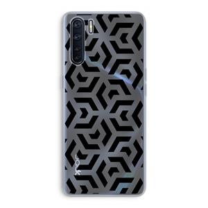 CaseCompany Crazy pattern: Oppo A91 Transparant Hoesje