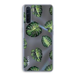 CaseCompany Tropische bladeren: Oppo A91 Transparant Hoesje