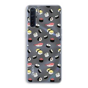 CaseCompany Sushi time: Oppo A91 Transparant Hoesje