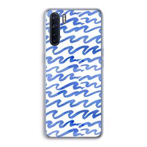 CaseCompany Blauwe golven: Oppo A91 Transparant Hoesje