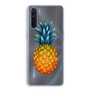 CaseCompany Grote ananas: Oppo A91 Transparant Hoesje