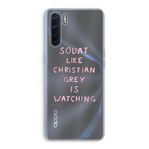 CaseCompany Christian Grey: Oppo A91 Transparant Hoesje