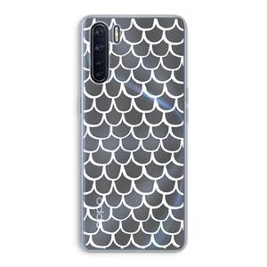 CaseCompany Dakpannetjes: Oppo A91 Transparant Hoesje