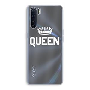 CaseCompany Queen zwart: Oppo A91 Transparant Hoesje