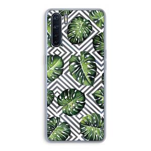 CaseCompany Geometrische jungle: Oppo A91 Transparant Hoesje