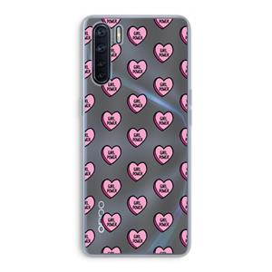 CaseCompany GIRL POWER: Oppo A91 Transparant Hoesje