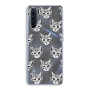 CaseCompany Kitten: Oppo A91 Transparant Hoesje